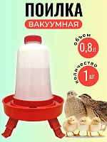 Поилка для цыплят на ножках 0,8 л 1 шт